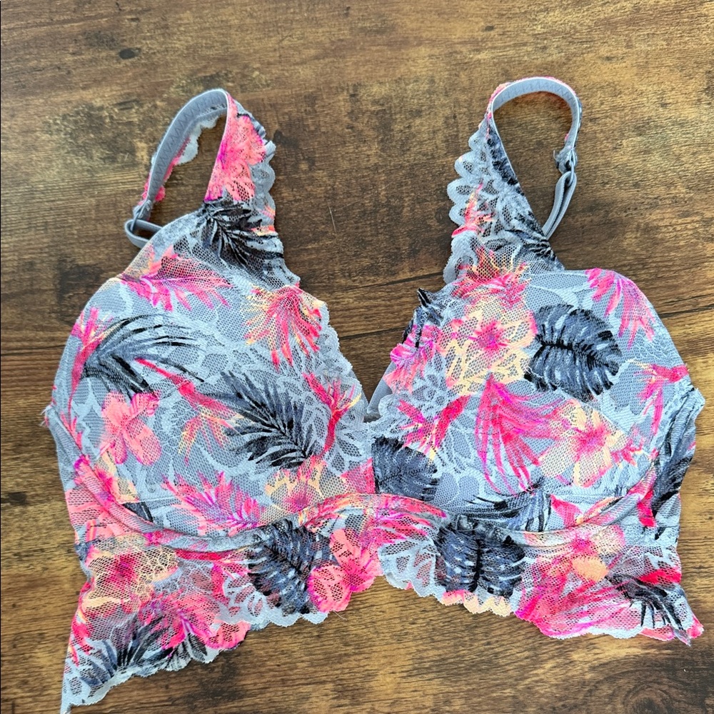 PINK Victoria's Secret Tropical Lace Bralette